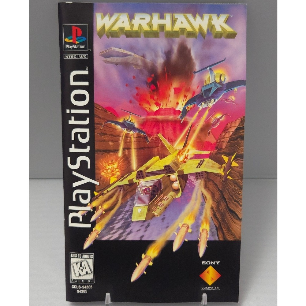 Warhawk PlayStation 1 (PS1)‎ Long Box - Complete in Box (CIB) W/ Reg Card Tested - Picture 9 of 13
